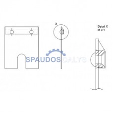 Grėbtuvo ašmenys L41 635 61 KBA
